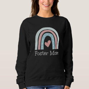 Sudadera Foster Mom Boho Rainbow Heart For Foster Mother