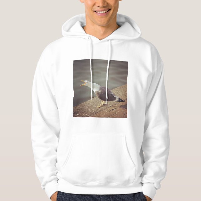Sudadera Foto cuadrada - Gaviota de despertar (Anverso)
