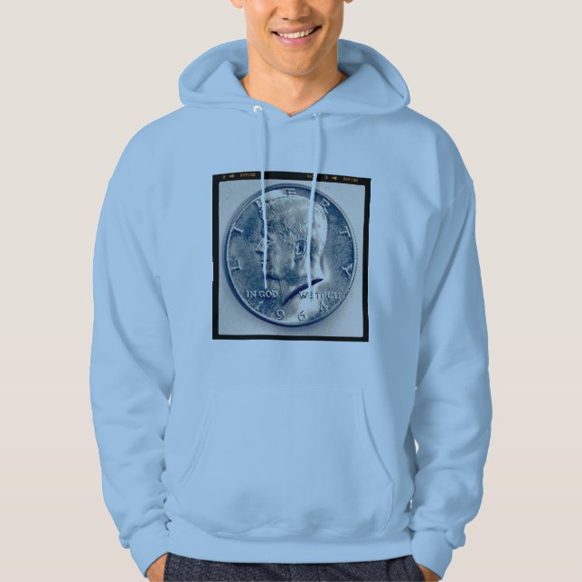 Sudadera Foto cuadrada - medio dólar JFK (Anverso)