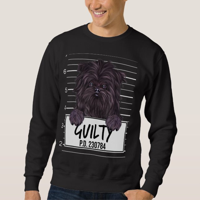 Sudadera Foto de Affenpinscher Culpable Perro (Anverso)