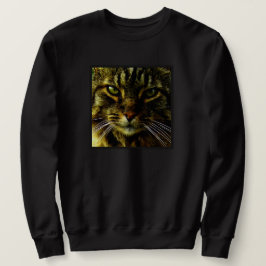 Sudadera Foto de aspecto hipnotizante de gato