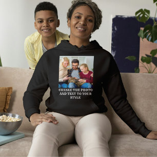 Sudadera Foto de mascota divertida personalizada de familia