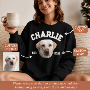 Sudadera Foto de mascota personalizada con la cara de la ma