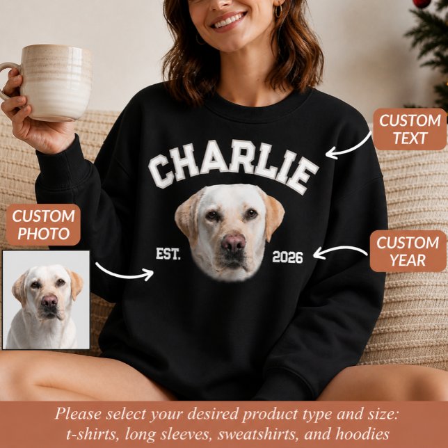 Sudadera Foto de mascota personalizada con rostro para mamá (Subido por el creador)