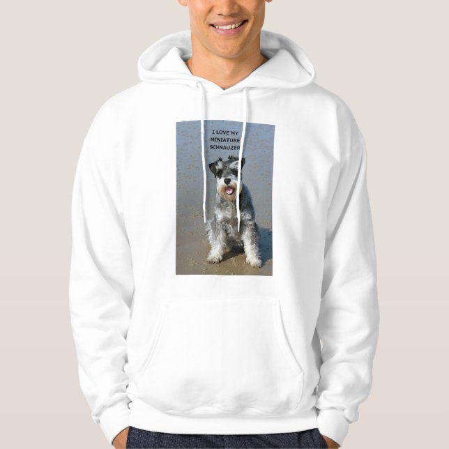 Sudadera foto de mini schnauzer-love w (Anverso)