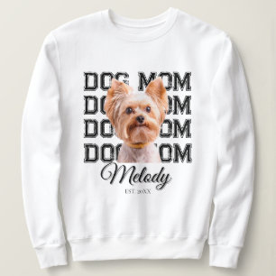 Sudadera Foto de perro personalizada para mamá de perro