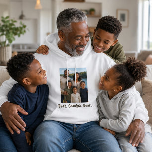 Sudadera Foto del mejor abuelo con todo el corazón 