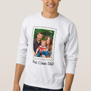 Sudadera Foto del mejor personalizado de papá de primera cl