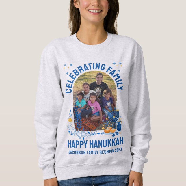Sudadera Foto del Personalizable de REUNIÓN FAMILIAR HANUKK (Anverso)