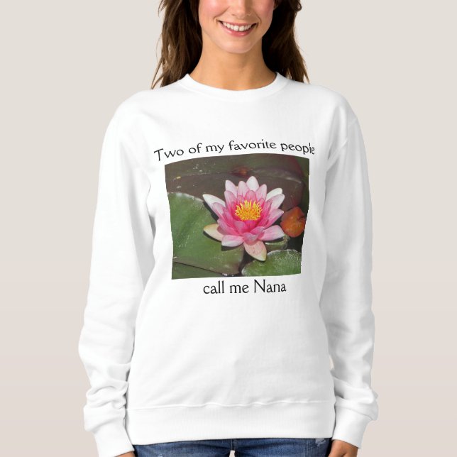 Sudadera Foto especial Nana Rosa Lily Flor (Anverso)