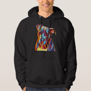 Sudadera Foto Filtrada Retrato Perro Pitbull