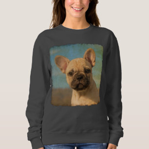 Sudadera Foto linda del vintage del perrito del bulldog