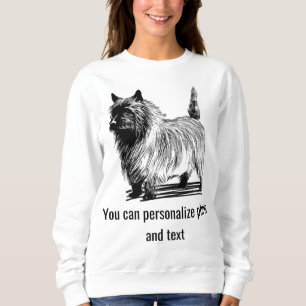 Sudadera Foto personalizada de gato blanco negro mamá famil