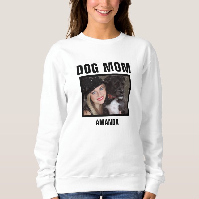 Sudadera Foto personalizada de Personalizado de mamá de per (Anverso)