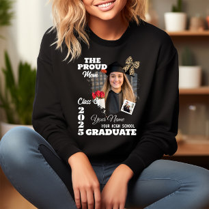 Sudadera Foto personalizada, orgullosa madre de un graduado