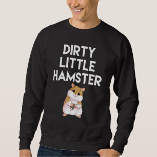 Sudadera Foto sucia de un pequeño hámster corto