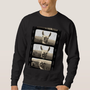 Sudadera foto vintage de llama alpaca amor