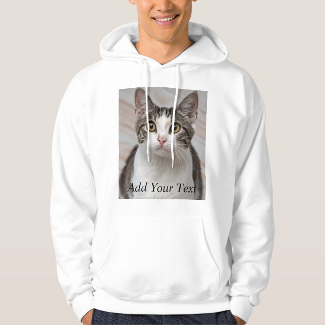 Sudadera Foto y nombre del Personalizado de Cat Lover Perso (Anverso)