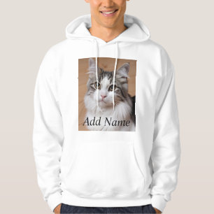 Sudadera Foto y nombre del Personalizado de Cat Lover Perso