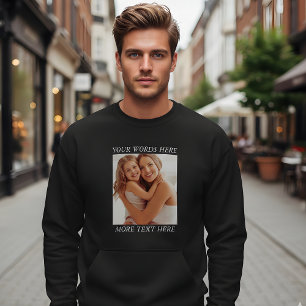 Sudadera Foto y texto personalizables, tu diseño aquí