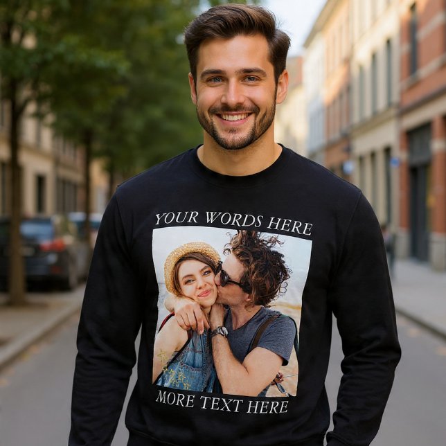 Sudadera Foto y texto personalizados (Subido por el creador)