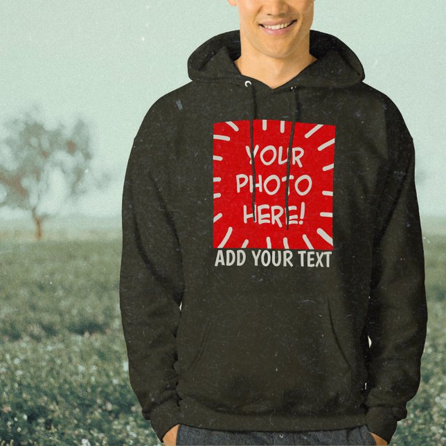 Sudadera Foto y texto personalizados (Subido por el creador)