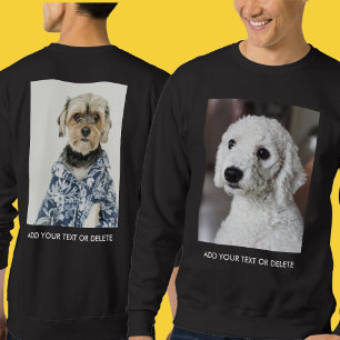 Sudadera Foto y texto personalizados en ambas caras