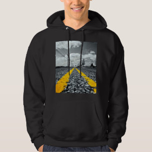 Sudadera Fotografía creativa de la carretera de asfalto ama