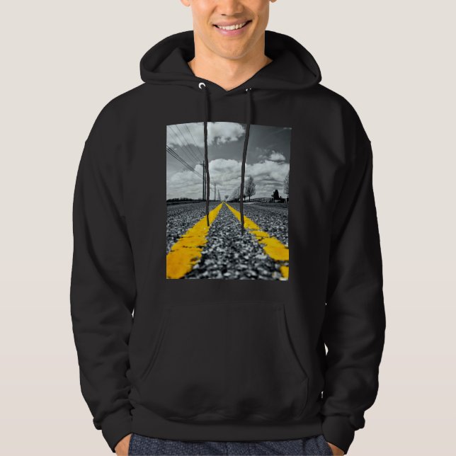 Sudadera Fotografía creativa de la carretera de asfalto ama (Anverso)