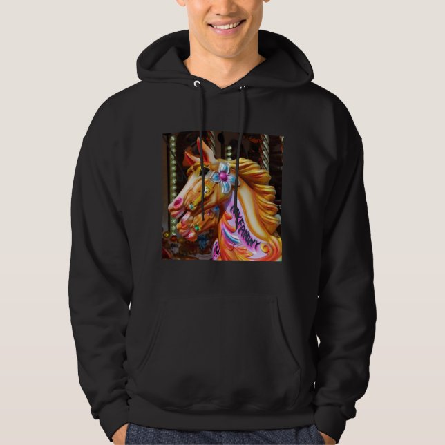 Sudadera Fotografía cuadrada - Caballos en curso (Anverso)