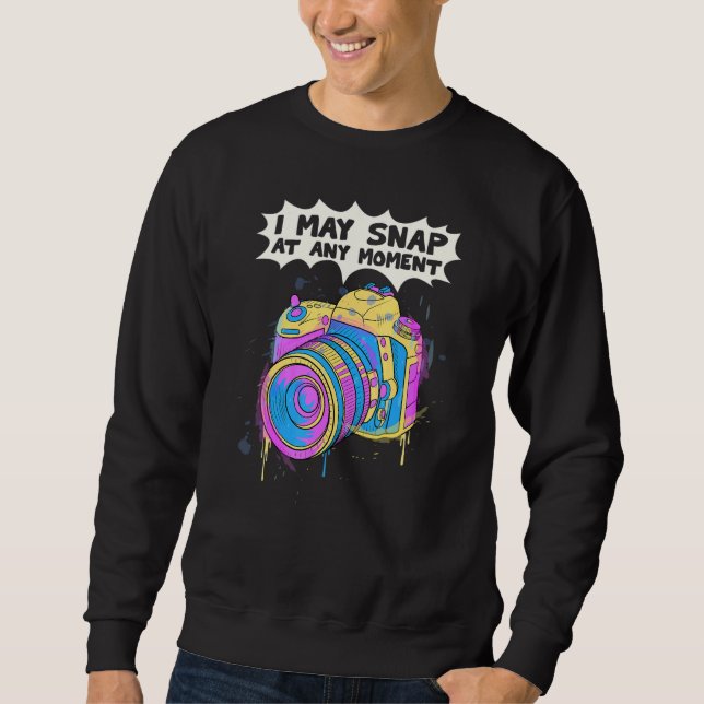 Sudadera Fotografía De Cámara En Cualquier Momen. (Anverso)