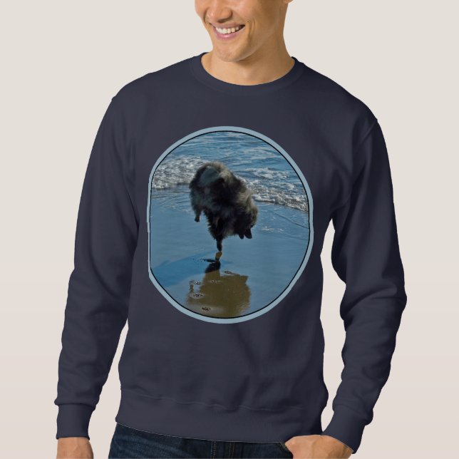 Sudadera Fotografía del Ballet Keeshond - Arte de Perro Ori (Anverso)