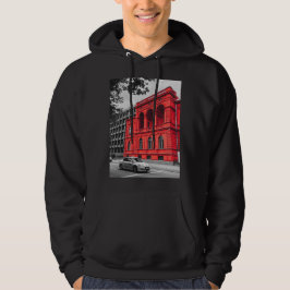 Sudadera Fotografía Minimalista del Edificio de la Ciudad R