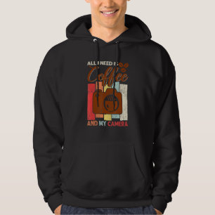 Sudadera Fotografía Vintage Lo Que Necesito Es Café Y Mi Cá