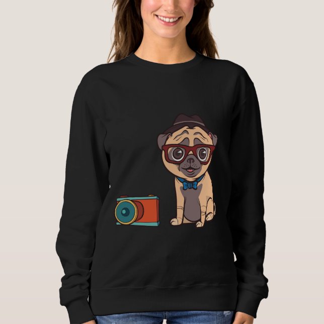 Sudadera Fotógrafo de Pug Classic T-Shirt 596 (Anverso)