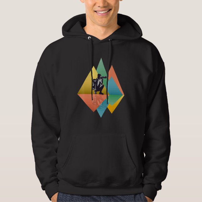 Sudadera Fotógrafo de Wildlife Camera Mountains Retro Pop A (Anverso)