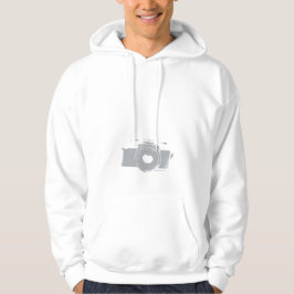 Sudadera Fotógrafo hoodie, cámara de cine clásica gris,