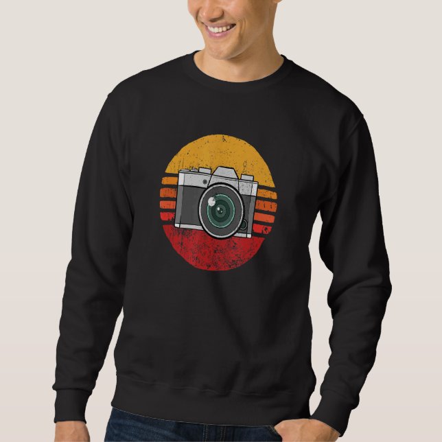 Sudadera Fotógrafo retro de cámara de época (Anverso)