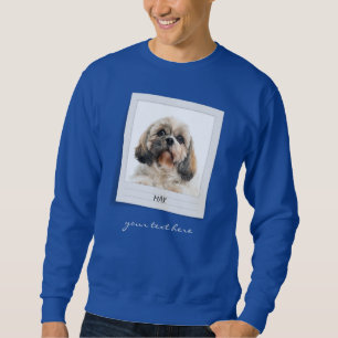 Sudadera Fotograma fotográfico de cumpleaños de perro masco
