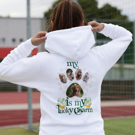 Sudadera Fotos de la pata de perro personalizado en el Día