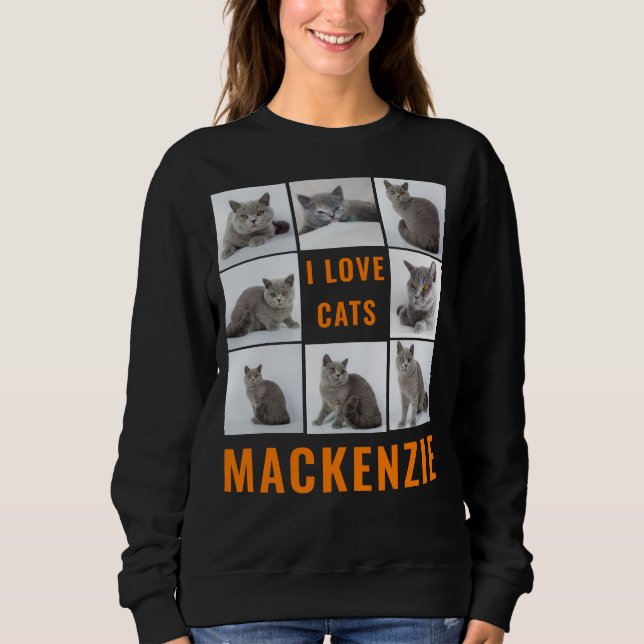 Sudadera Fotos del Colegio personalizado y nombres de mujer (Anverso)