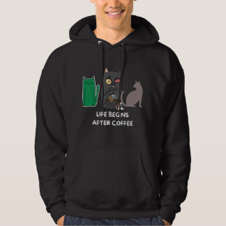 Sudadera Fotos del gato Hoodie para los amantes del café ne
