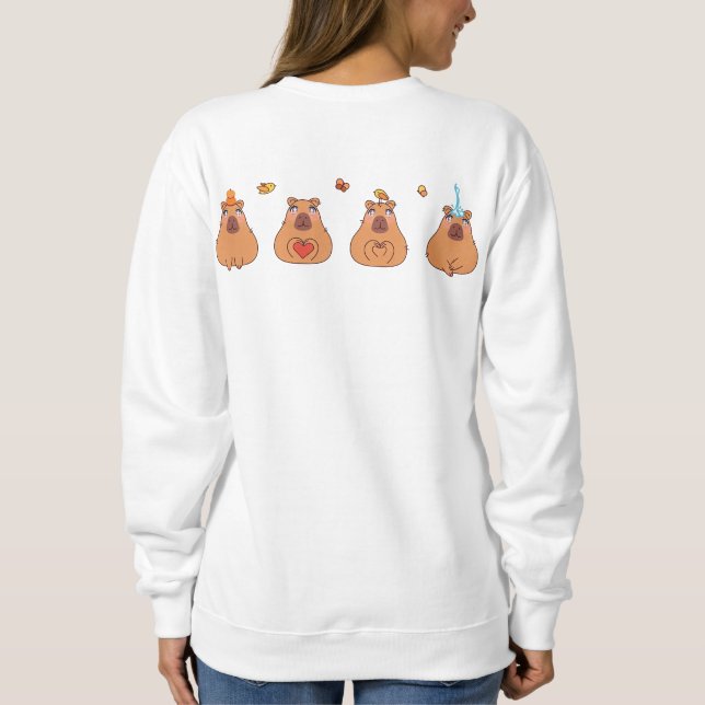Sudadera Four Capybara Sisters (Reverso)