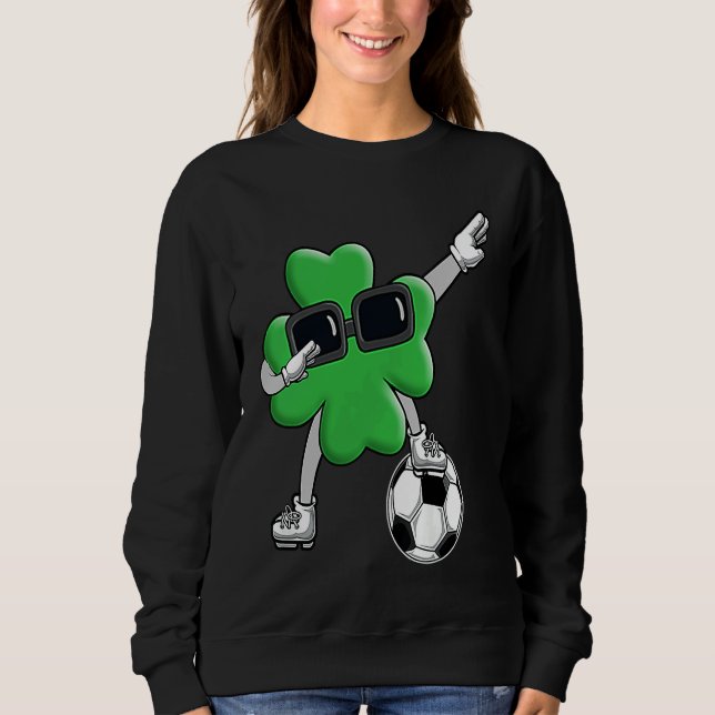 Sudadera Four Leaf C Soccer Patrick's Day Lucky Day (Anverso)