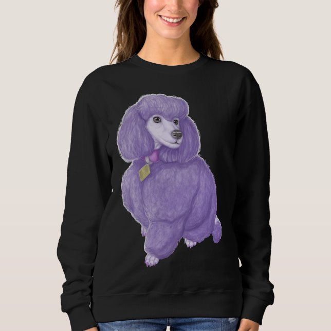 Sudadera Fourpoints Purple Poodle (Anverso)