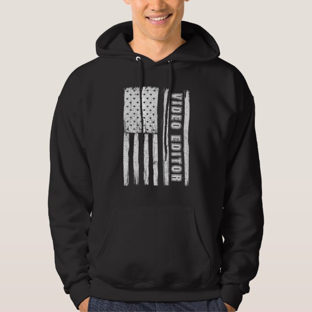 Sudadera Fourth of July Shirts for Men American Flag video  (Anverso)