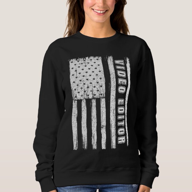 Sudadera Fourth of July Shirts for Men American Flag video  (Anverso)