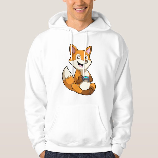 Sudadera Fox al jugar con el controlador (Anverso)