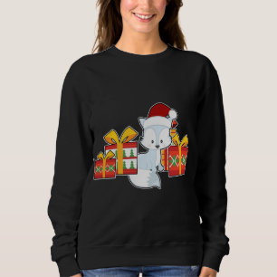 Sudadera Fox ártica con Sombrero Santa - Ártico de Navidade