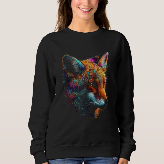 Sudadera Fox Artwork  Animal  Animal Fox 14 (Anverso)